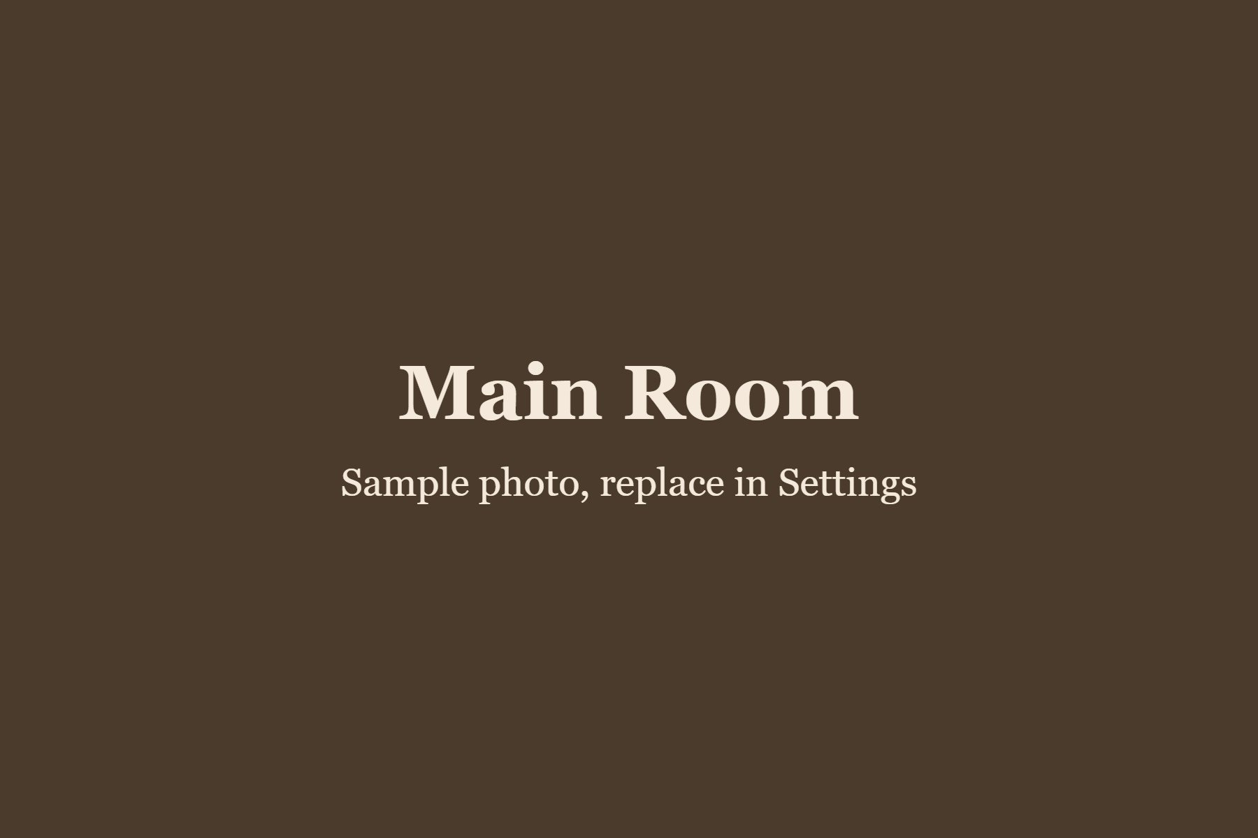 Main Room